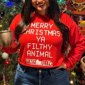 Home alone sweatshirt Cropped top